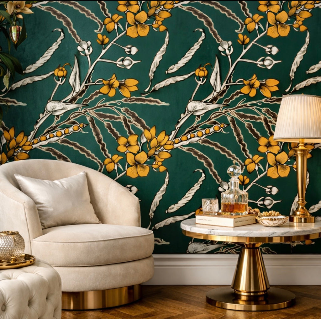 Mustard Groove — Seamless Pattern