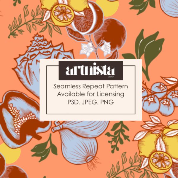 Island Market —Seamless Pattern