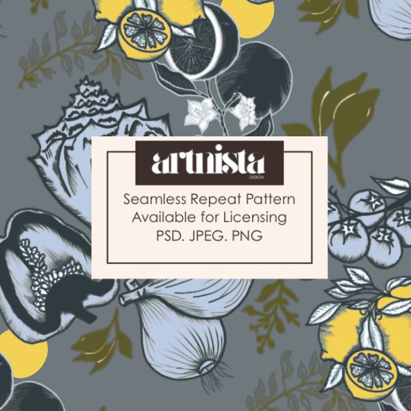 Island Market —Seamless Pattern