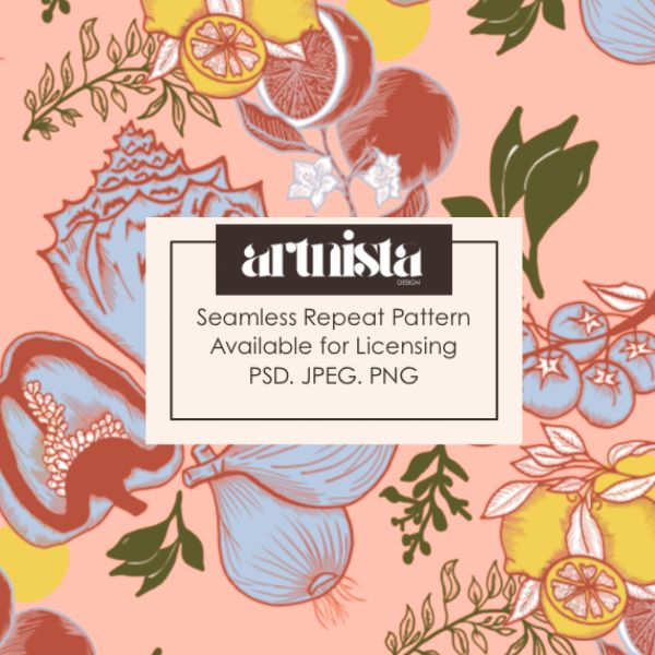 Island Market —Seamless Pattern