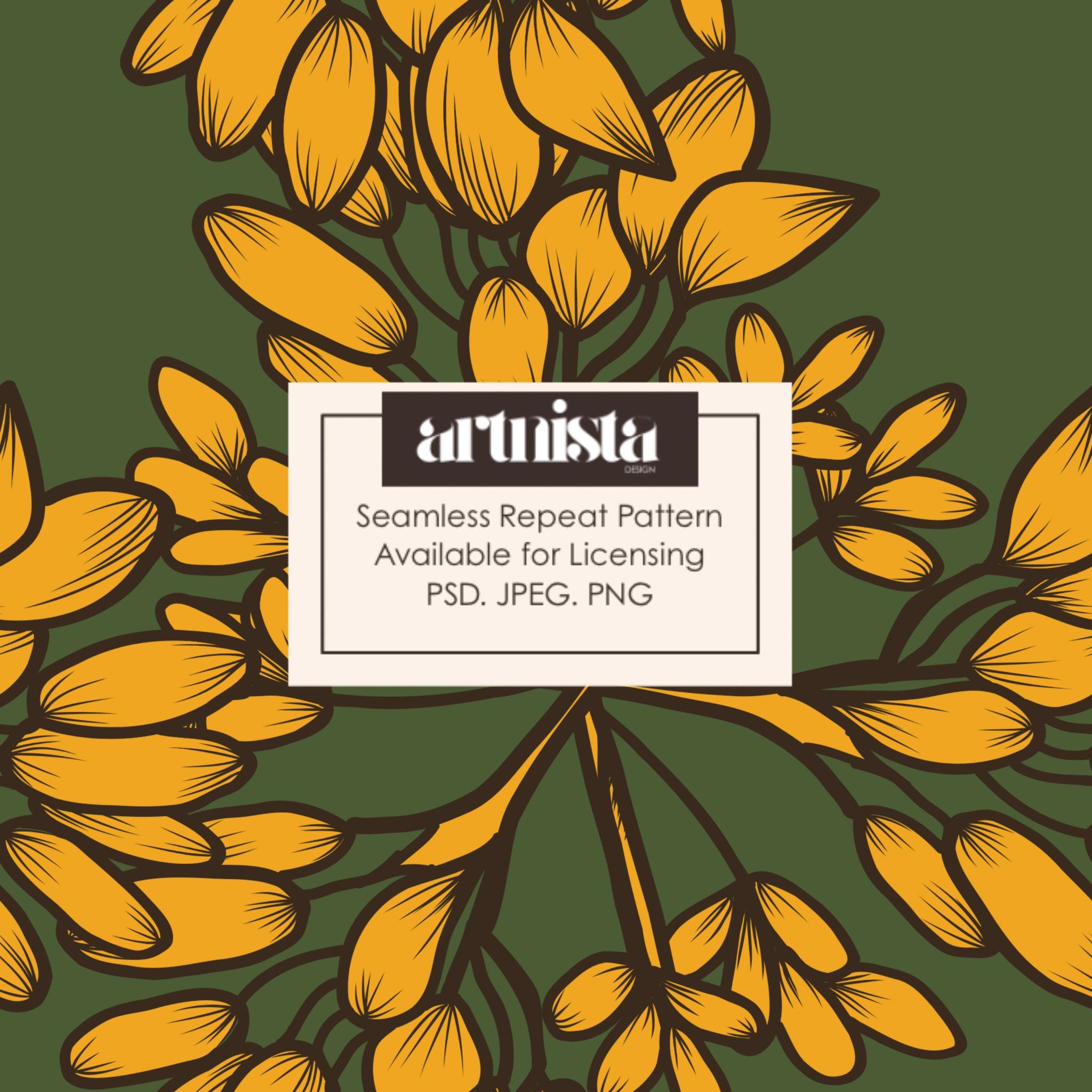 Harvest Gold — Seamless Pattern